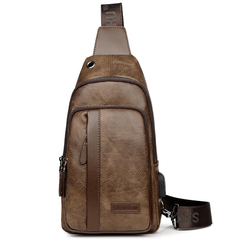 Men s Outdoor USB Chest Bag Crossbody Bag Retro PU Shoulder Bag светло-коричневого
Men s Outdoor USB Chest Bag Crossbody Bag Retro PU Shoulder Bag светло-коричневого