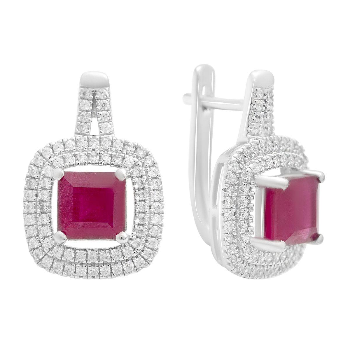 Серебряные серьги с натуральным рубином 6.342ct, фианитами (2205012) rubine червоний колір
Серебряные серьги с натуральным рубином 6.342ct, фианитами (2205012) rubine червоний колір