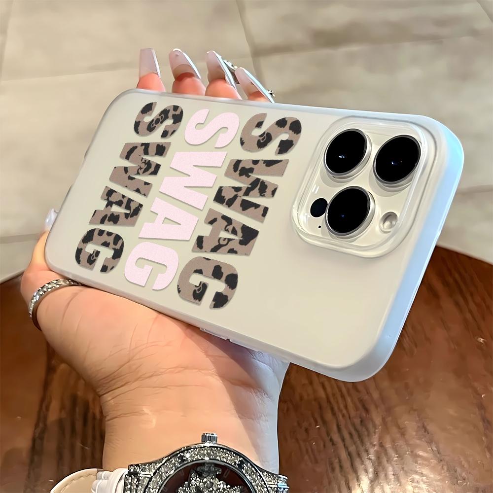 SWAG Pink Leopard Print Font Phone Case For IPhone 17 Air 16 14 15 Pro Plus 13 12 11 Pro Max Shockproof Silicone Cover Fundas iphone 11 Pro
SWAG Pink Leopard Print Font Phone Case For IPhone 17 Air 16 14 15 Pro Plus 13 12 11 Pro Max Shockproof Silicone Cover Fundas iphone 11 Pro