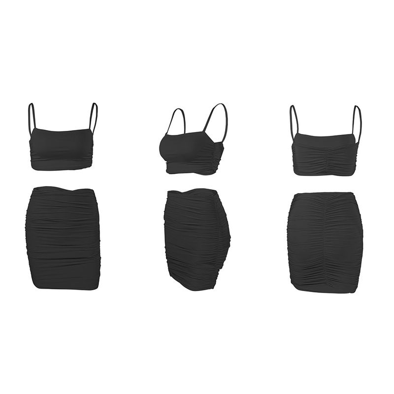Outfitgirl American Style Sexy Street Camisole Sheath Skirt Suit Stretch Knitting Flattering Black M
Outfitgirl American Style Sexy Street Camisole Sheath Skirt Suit Stretch Knitting Flattering Black M