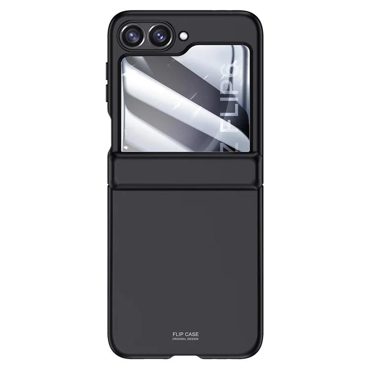 For Samsung Galaxy Z Flip6 5G Case Hinge Protection PC Phone Cover with Tempered Glass Rear Screen Film
For Samsung Galaxy Z Flip6 5G Case Hinge Protection PC Phone Cover with Tempered Glass Rear Screen Film