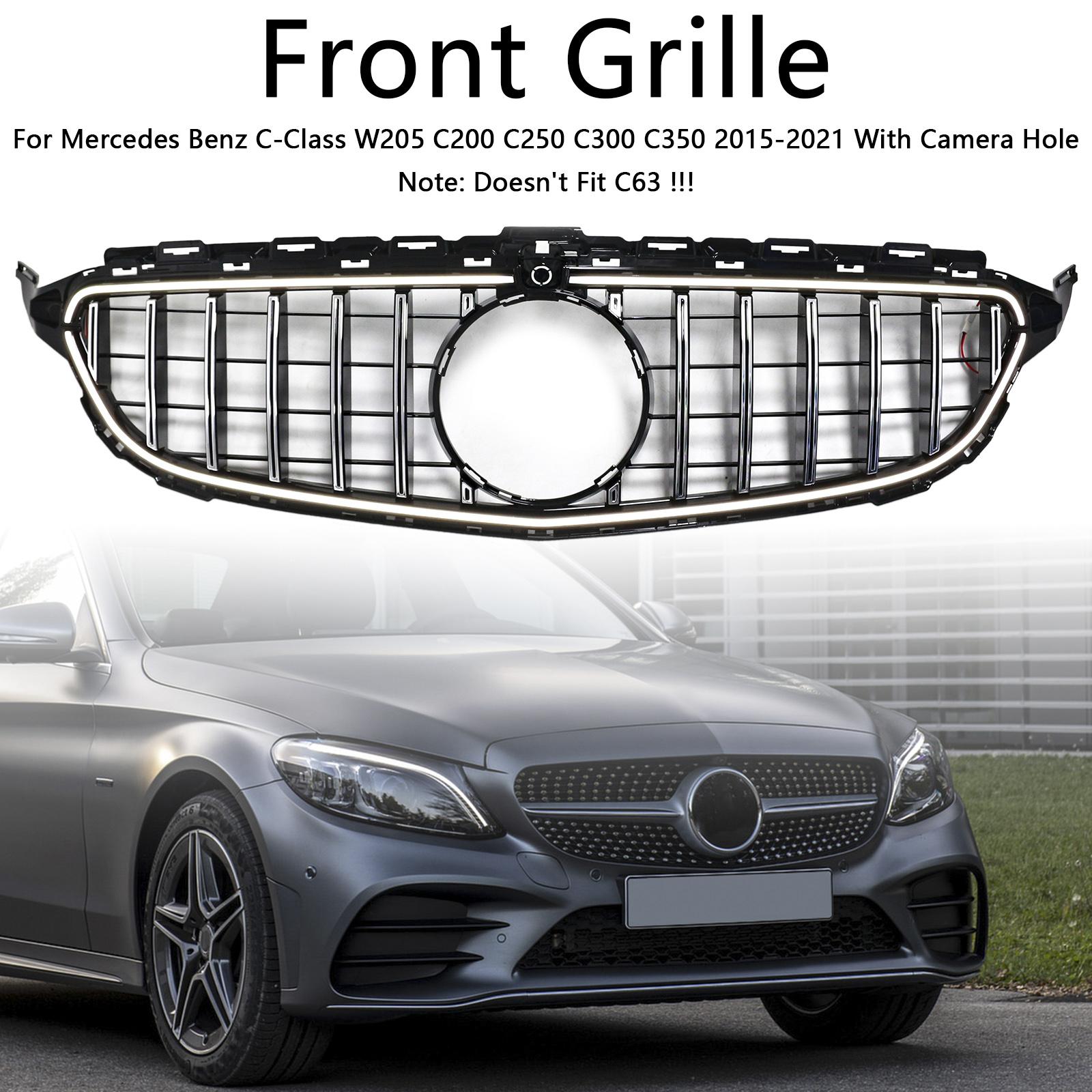 Chrome Front Bumper Grill Grille Fit Mercedes W205 C250 C300 2015-2021 W/LED
Chrome Front Bumper Grill Grille Fit Mercedes W205 C250 C300 2015-2021 W/LED