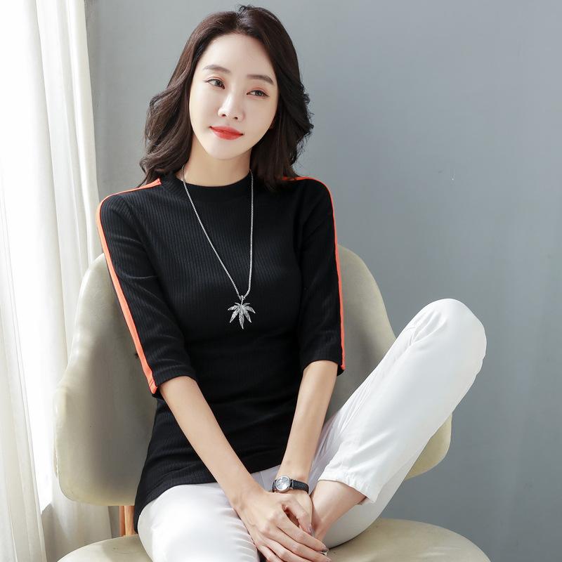 Новая осенне-зимняя рубашка с полуводолазкой для женщин со средними рукавами, круглым вырезом, узким верхом в корейском стиле M чёрный
Новая осенне-зимняя рубашка с полуводолазкой для женщин со средними рукавами, круглым вырезом, узким верхом в корейском стиле M чёрный