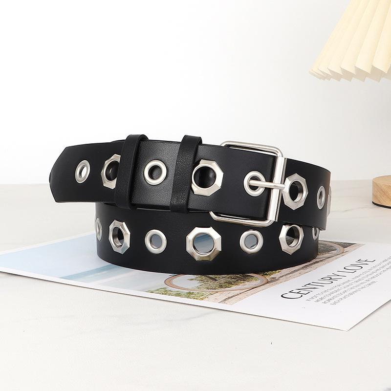 Женский кожаный ремень в стиле рок-панк с дизайном из заклепок и люверсов для уличного стиля 1907
Женский кожаный ремень в стиле рок-панк с дизайном из заклепок и люверсов для уличного стиля 1907