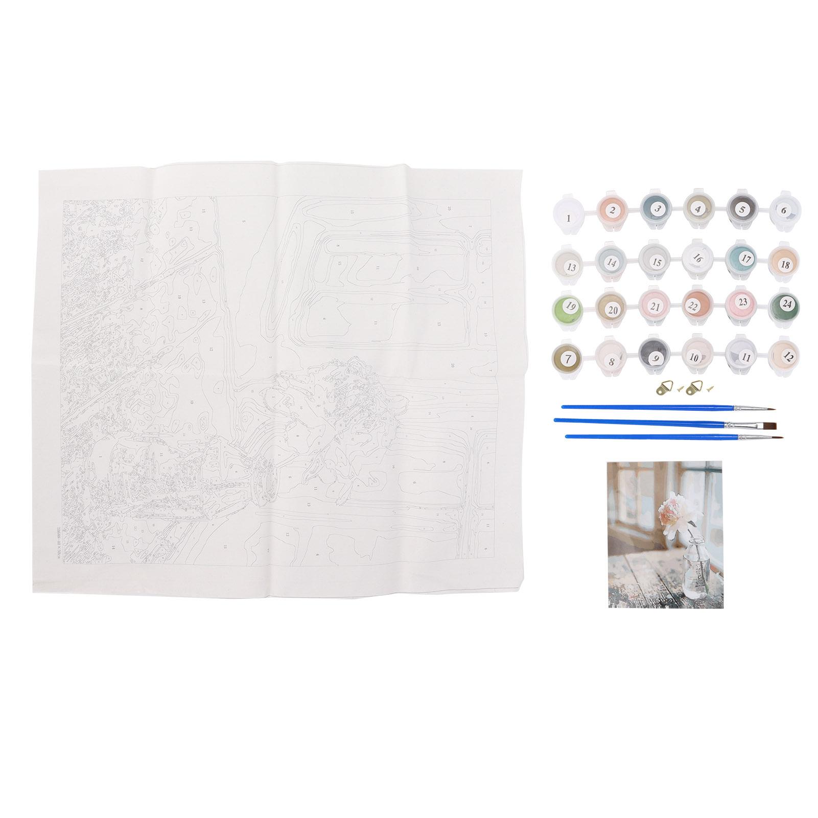 Paint By Numbers with Paintbrushes Acrylic Pigment DIY Oil Painting Kits for Adults Kids Beginners
Paint By Numbers with Paintbrushes Acrylic Pigment DIY Oil Painting Kits for Adults Kids Beginners