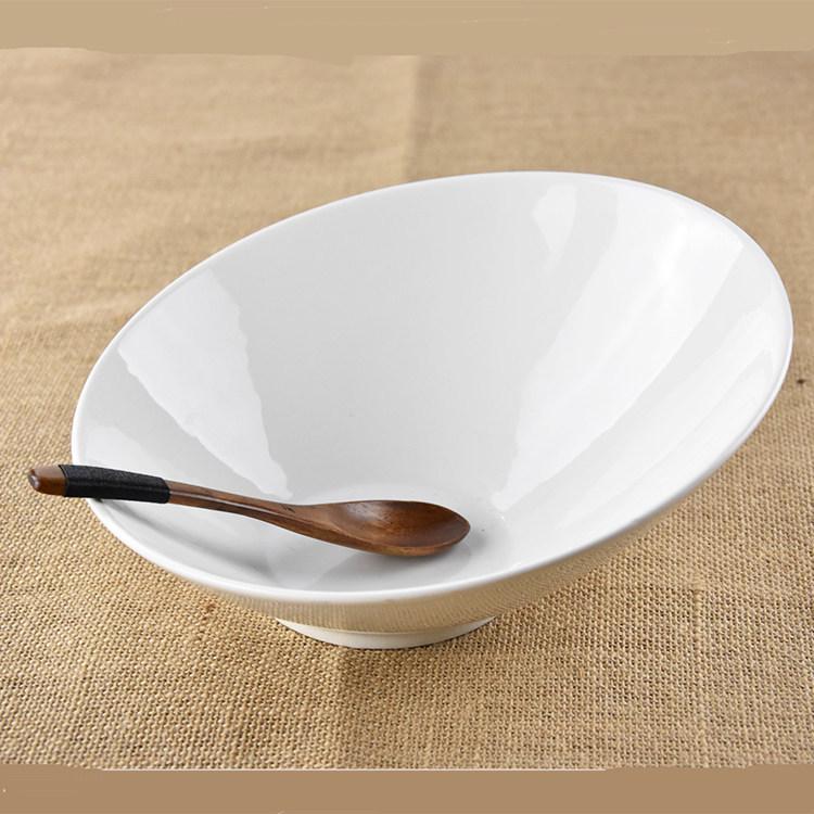 Creative Pure White Ceramic Multi-Purpose Bowl: Hot Pot, Salad, Soup, Pasta, Ramen, Slanted Rim Design. 7.5-inch Slanted Rim Bowl
Creative Pure White Ceramic Multi-Purpose Bowl: Hot Pot, Salad, Soup, Pasta, Ramen, Slanted Rim Design. 7.5-inch Slanted Rim Bowl