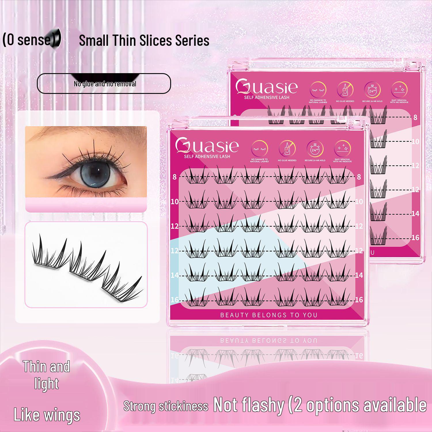 Lightweight, Comfortable Self-Adhesive Bambi Lashes: Pure, Sexy, Glue-Free Cat Ear Fairy Eyelash Clusters.
Lightweight, Comfortable Self-Adhesive Bambi Lashes: Pure, Sexy, Glue-Free Cat Ear Fairy Eyelash Clusters.