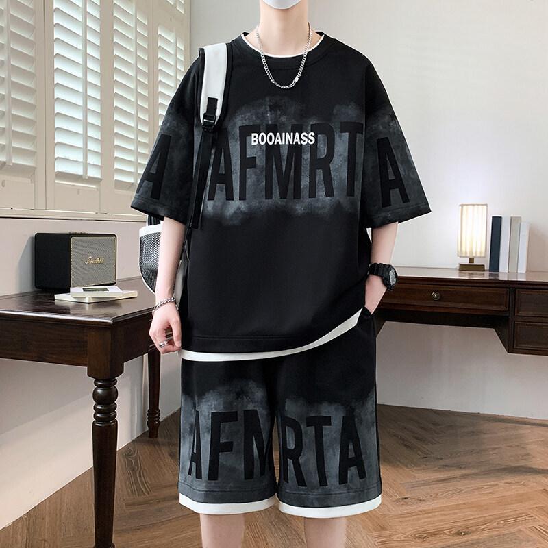 Мужской модный个性 letter print короткий рукав шорты комплект из двух предметов outdoor sports дышащий T-shirt set XS
Мужской модный个性 letter print короткий рукав шорты комплект из двух предметов outdoor sports дышащий T-shirt set XS