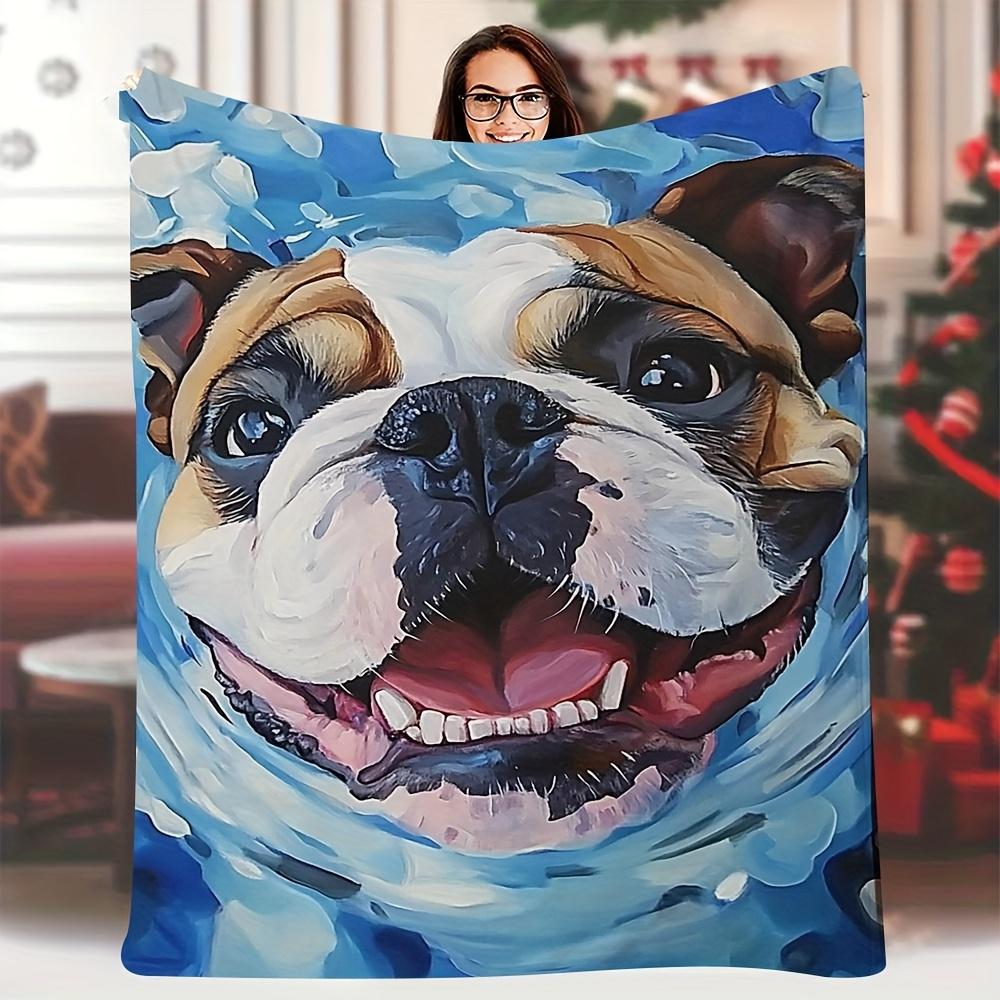 1pc Extra Large 60x80 Inch Soft Blanket - Bulldog Floating in Blue Water, Single-Sided Printed Pet-Themed Decor for Living Room, 70x100cm28x39in
1pc Extra Large 60x80 Inch Soft Blanket - Bulldog Floating in Blue Water, Single-Sided Printed Pet-Themed Decor for Living Room, 70x100cm28x39in
