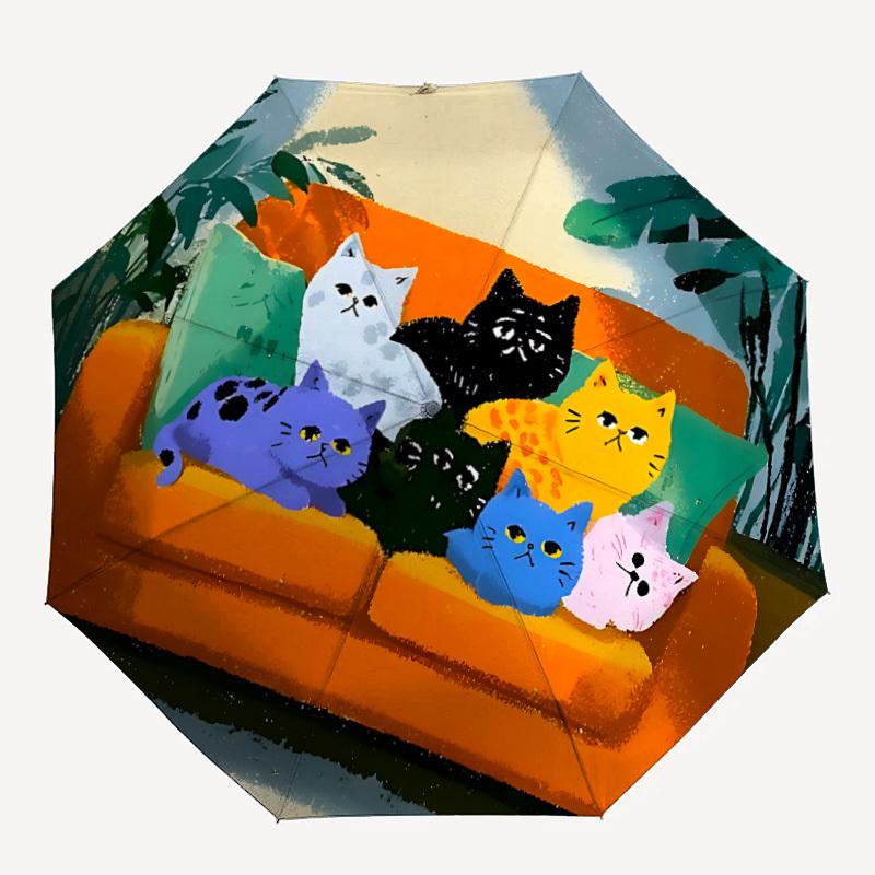 1PC Cat Family Automatic Opening And Closing, Sturdy Iron Frame, Portable Folding Design, Suitable For Men And Women In All Seasons79
1PC Cat Family Automatic Opening And Closing, Sturdy Iron Frame, Portable Folding Design, Suitable For Men And Women In All Seasons79