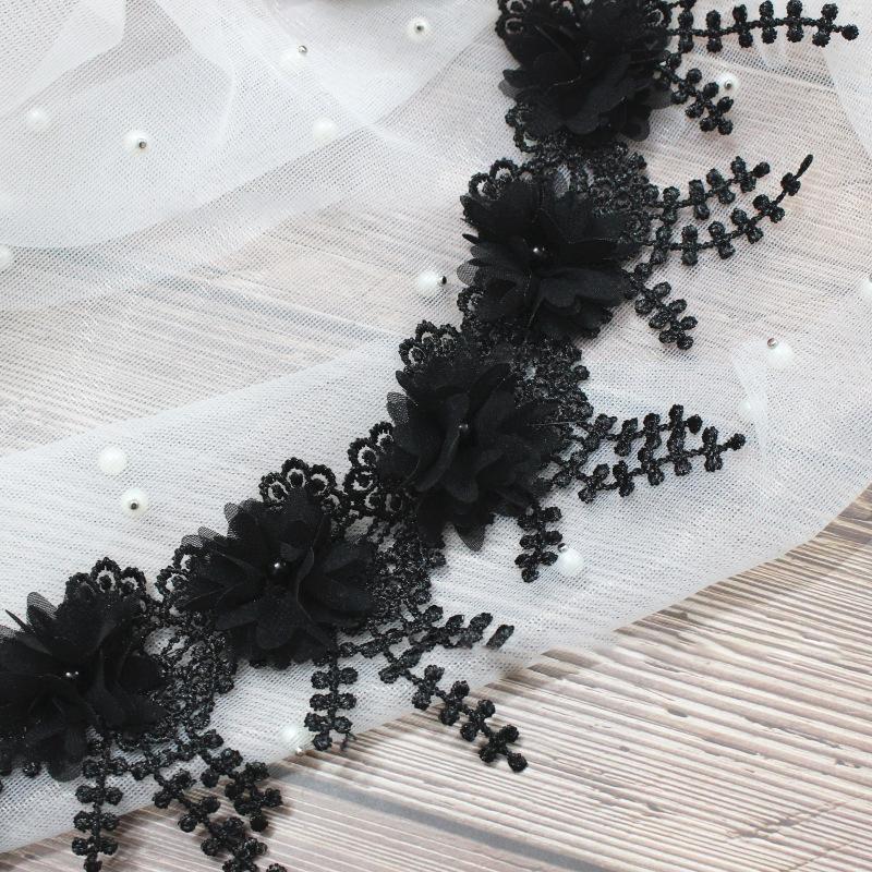 Белое 3D Шифоновое Кружево с Розами Ткань для DIY Ремесла Шириной 8,5 см чёрный
Белое 3D Шифоновое Кружево с Розами Ткань для DIY Ремесла Шириной 8,5 см чёрный