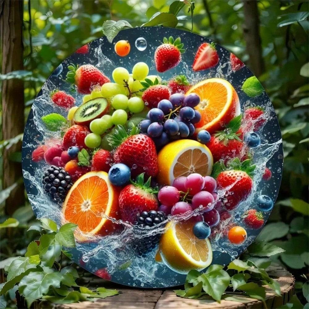 8 Inch Round Fruit Vegetable Metal Sign, Weatherproof Kitchen Wall Art Decor 20x20 різнокольоровий
8 Inch Round Fruit Vegetable Metal Sign, Weatherproof Kitchen Wall Art Decor 20x20 різнокольоровий