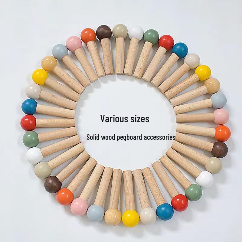 Solid Wood Pegboard Hook with Colored Matchstick Accessories, 5mm Hole Diameter, Convertible Short 1 piece (color optional)
Solid Wood Pegboard Hook with Colored Matchstick Accessories, 5mm Hole Diameter, Convertible Short 1 piece (color optional)