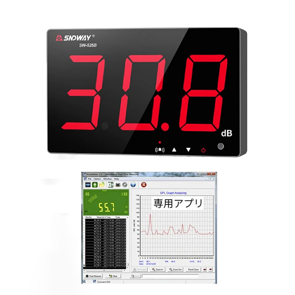 SNDWAYTOOLS SW525 Sound Level Sound Level High Wall Compatible with External Digital Sound Level Sound Level High Equipped with Alarms when Threshold
SNDWAYTOOLS SW525 Sound Level Sound Level High Wall Compatible with External Digital Sound Level Sound Level High Equipped with Alarms when Threshold