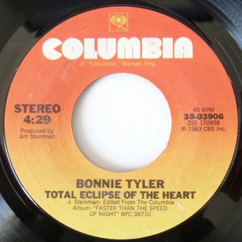 7inch Record BONNIE TYLER - Total Eclipse Of The Heart 3803906 Columbia 1983 US Dance & Electronica Used
7inch Record BONNIE TYLER - Total Eclipse Of The Heart 3803906 Columbia 1983 US Dance & Electronica Used