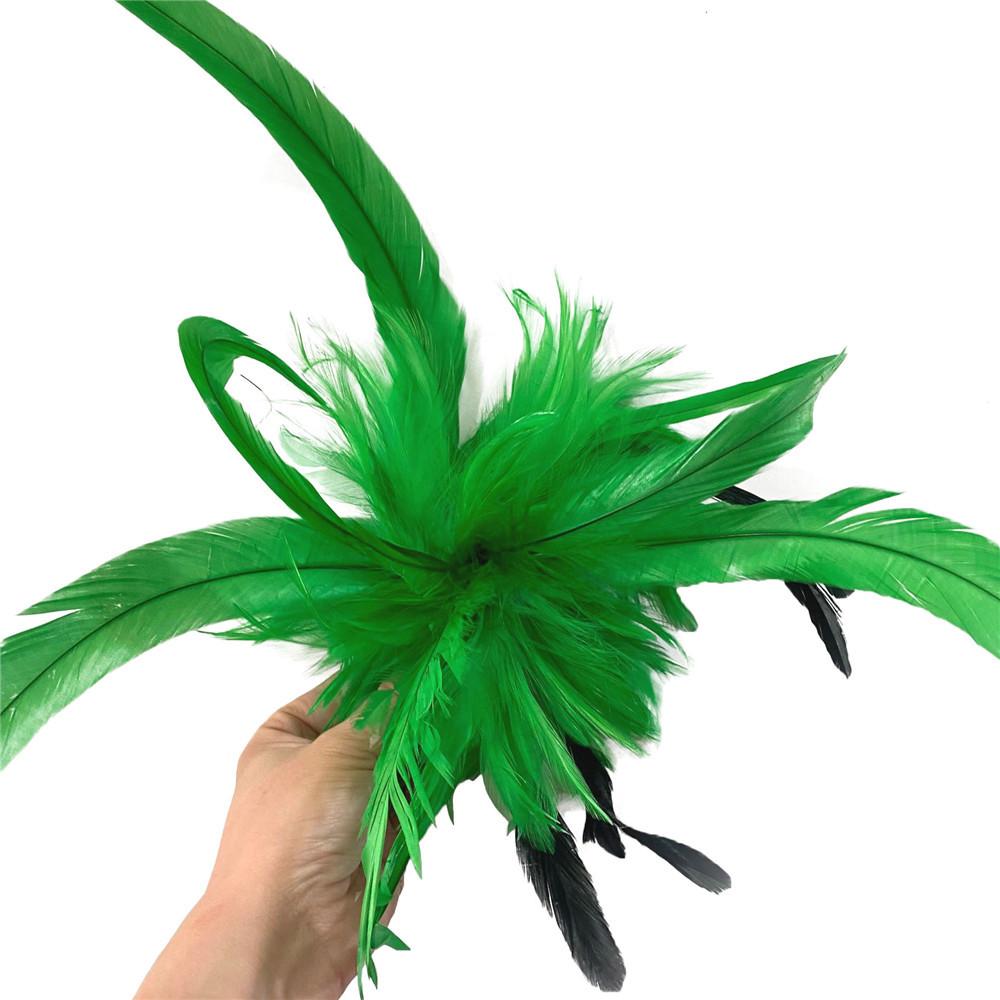 European And American Fashion Exaggerated Feather Headdress Women S Party Model Performance Catwalk Hair Accessories зелений
European And American Fashion Exaggerated Feather Headdress Women S Party Model Performance Catwalk Hair Accessories зелений