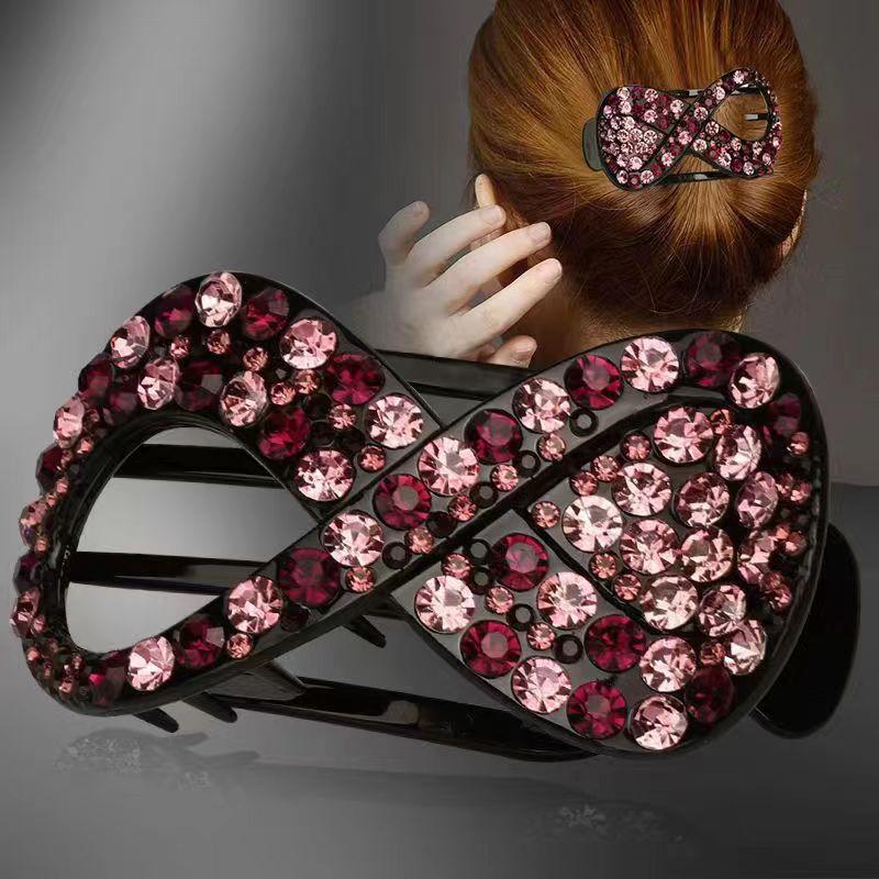 New 8-point Rhinestone Hairpin for Back of Head - A Stylish Head Accessory with A Duckbill Shape. світло-фіолетового кольору
New 8-point Rhinestone Hairpin for Back of Head - A Stylish Head Accessory with A Duckbill Shape. світло-фіолетового кольору