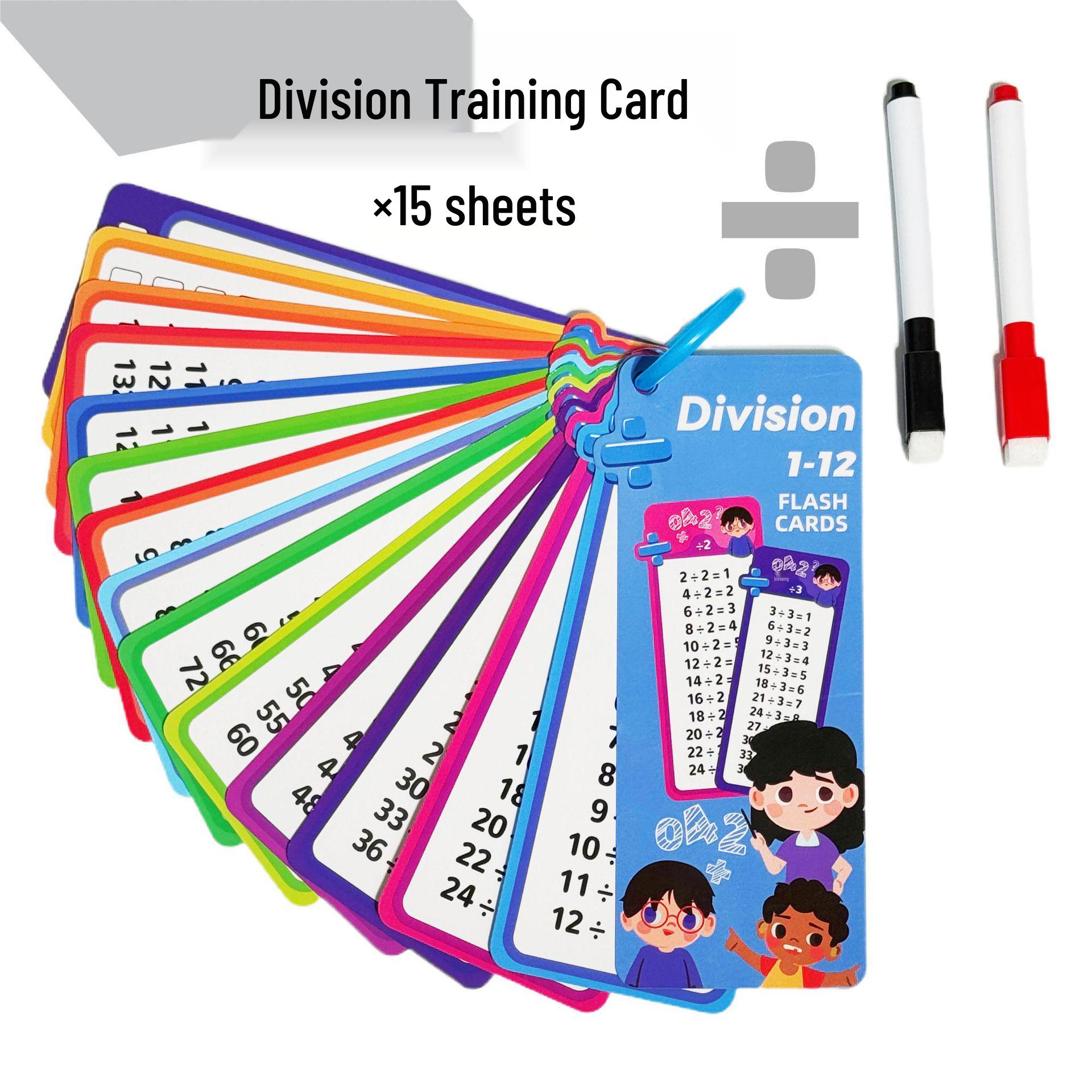 Math Flashcard Set: Early Education for Addition, Subtraction, Multiplication & Division
Math Flashcard Set: Early Education for Addition, Subtraction, Multiplication & Division