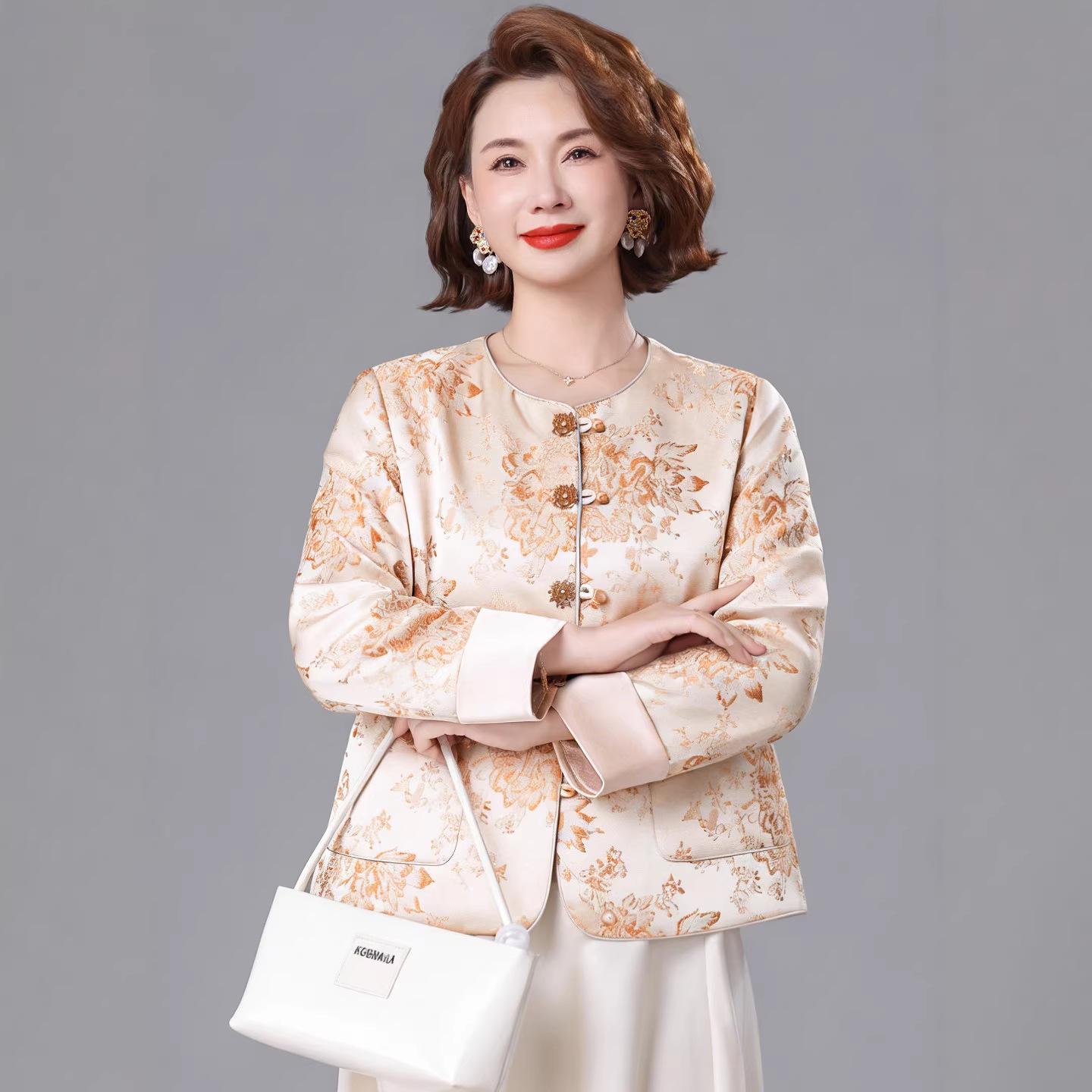 Women s Youthful Spring Cardigan: Elegant Tang Suit Top for Middle-Aged & Elderly XL (Recommended 105-125 jin)
Women s Youthful Spring Cardigan: Elegant Tang Suit Top for Middle-Aged & Elderly XL (Recommended 105-125 jin)