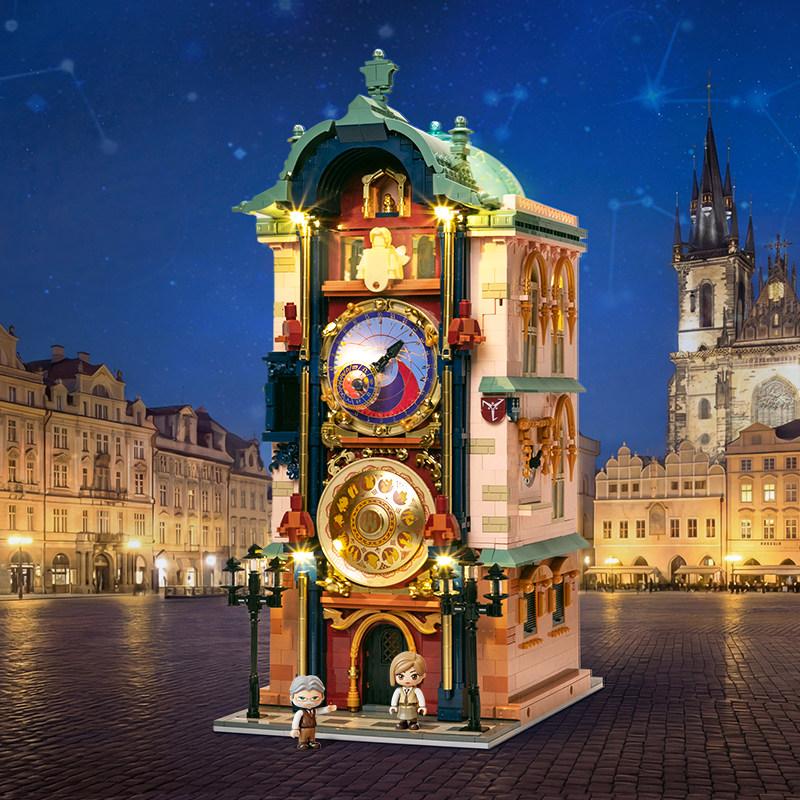 New Pantasy Prague Astronomical Clock Building Blocks Street View with Lights Assembling Model Toys Collectible Decoration Gifts NO BOX
New Pantasy Prague Astronomical Clock Building Blocks Street View with Lights Assembling Model Toys Collectible Decoration Gifts NO BOX