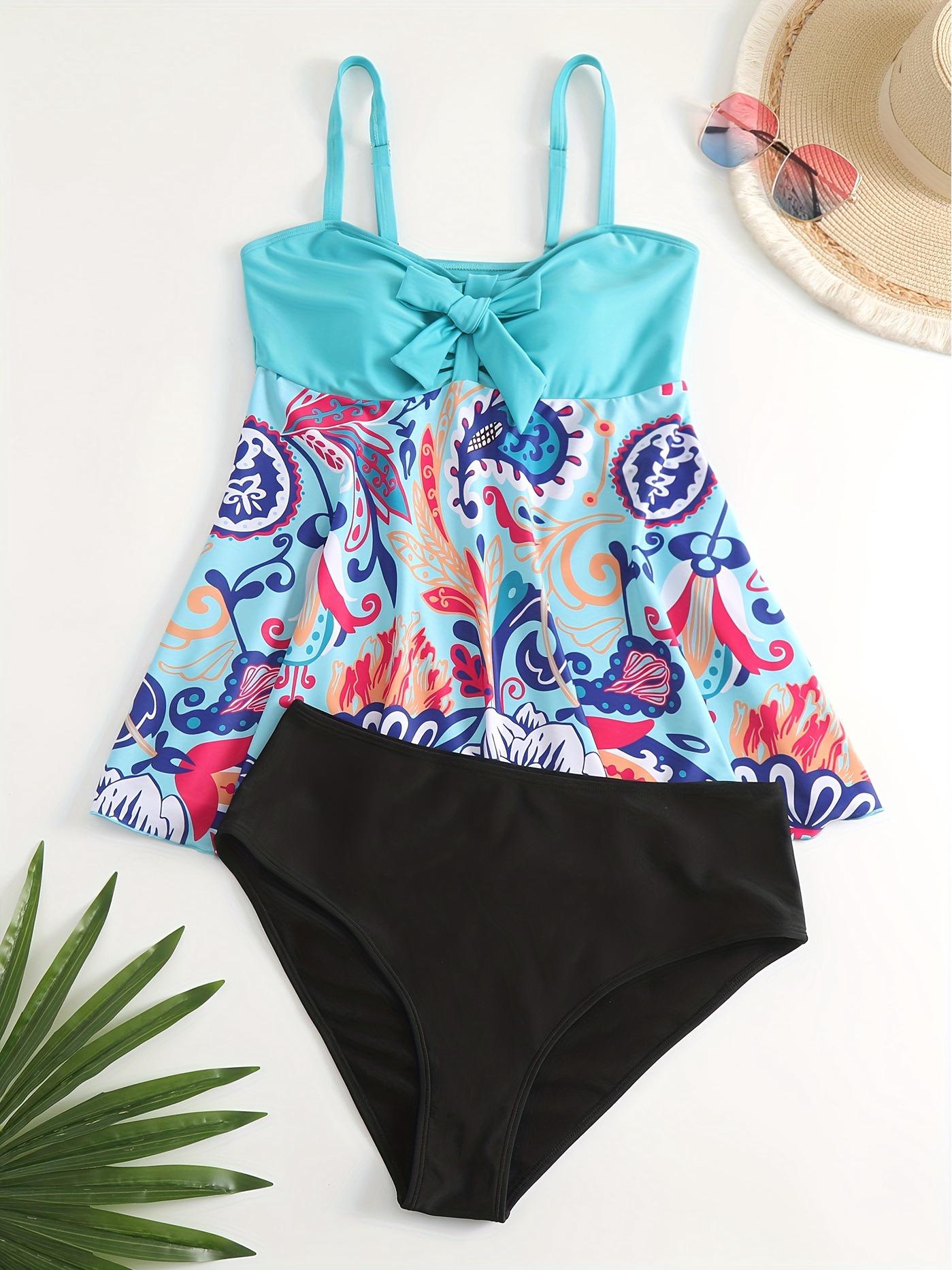 2025 Plus Size European & American Print Split Tankini Swimsuit – High Elasticity Beachwear for Women 3XL озеро синього кольору
2025 Plus Size European & American Print Split Tankini Swimsuit – High Elasticity Beachwear for Women 3XL озеро синього кольору