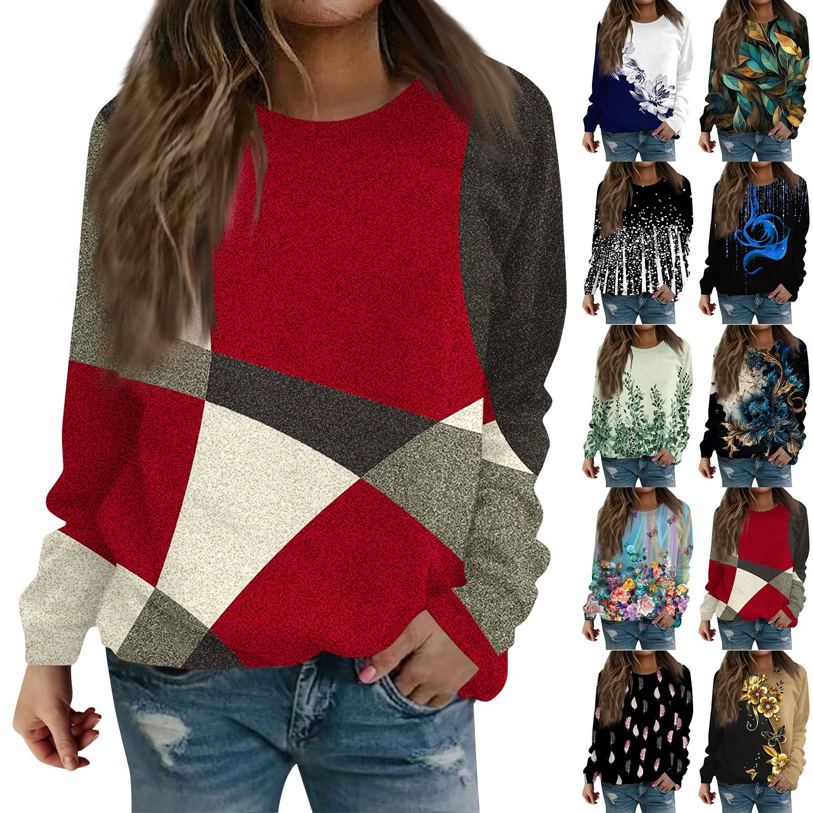 Женский повседневный пуловер с длинными рукавами в стиле ретро и цветочным принтом, круглый вырез и реглан
Женский повседневный пуловер с длинными рукавами в стиле ретро и цветочным принтом, круглый вырез и реглан