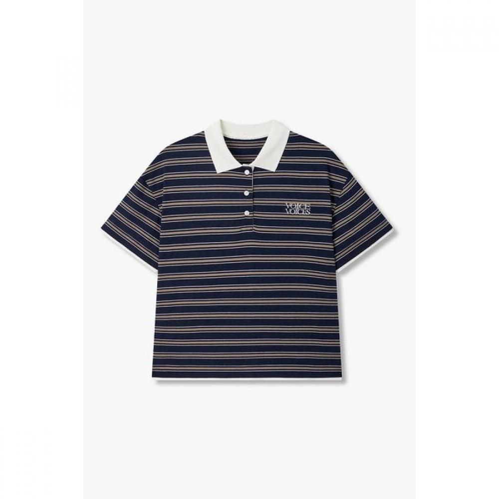 Vov Woven Mix STripe Collar T shirT 7156340005 navy/S
Vov Woven Mix STripe Collar T shirT 7156340005 navy/S