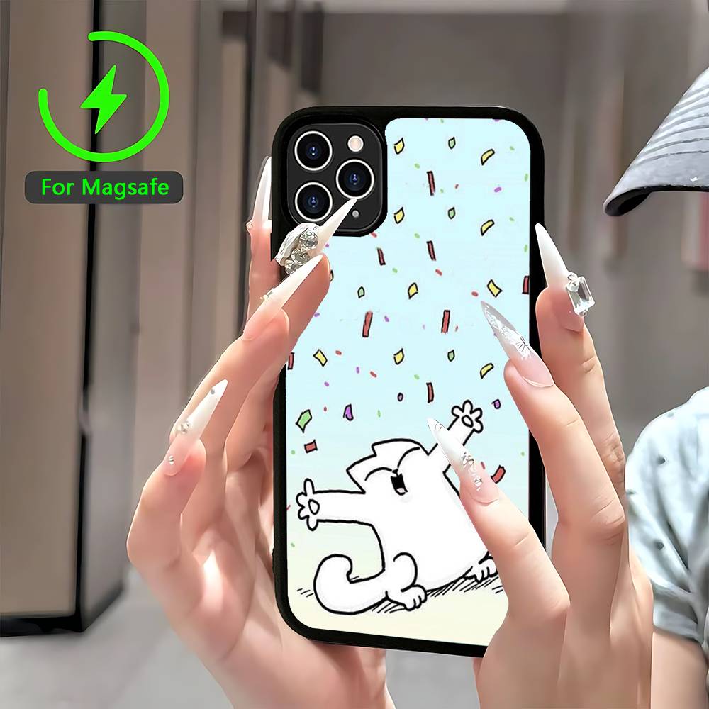 S-Simons Cat Character For Magsafe Case For IPhone 17 16 Pro Max 15 14 Plus 13 12 11 Wireless Charging Phone Cover iPhone 16 plus
S-Simons Cat Character For Magsafe Case For IPhone 17 16 Pro Max 15 14 Plus 13 12 11 Wireless Charging Phone Cover iPhone 16 plus