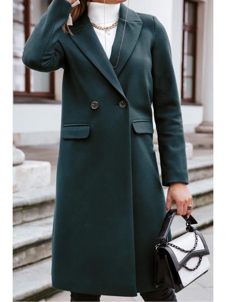 Light Green Long Trench Coat with Belt and Double Breasted Buttons XXL темно-зелений колір
Light Green Long Trench Coat with Belt and Double Breasted Buttons XXL темно-зелений колір