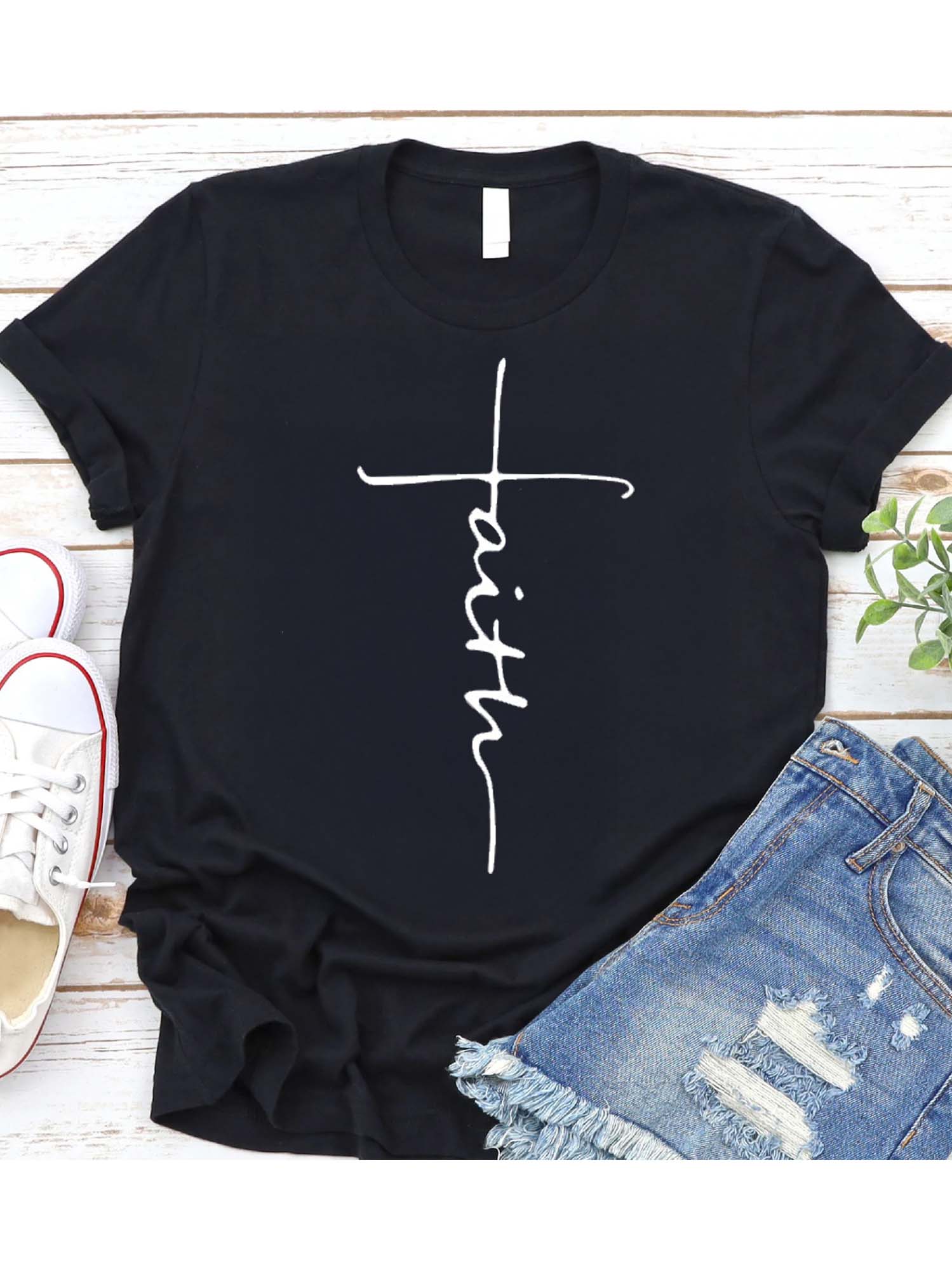 Black Pure - Cotton Women s T - Shirt: Elegant Cross and Faith Statement Design 5XL різнокольоровий
Black Pure - Cotton Women s T - Shirt: Elegant Cross and Faith Statement Design 5XL різнокольоровий