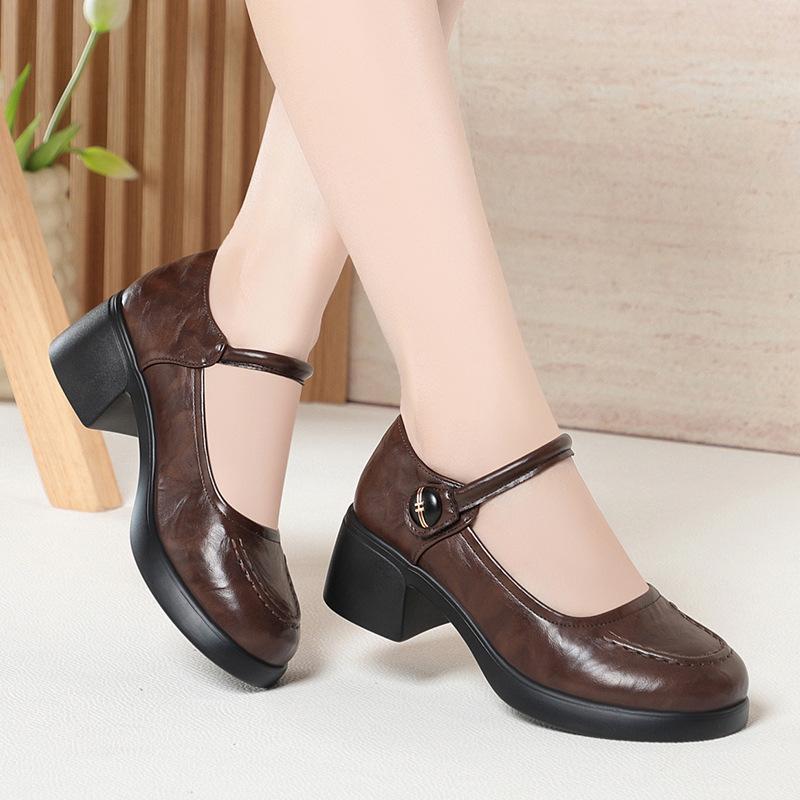 Retro Leather Shoes, Single Buckle, High Heels, Soft-soled Dance Shoes, Mary Jane Women s Shoes 41
Retro Leather Shoes, Single Buckle, High Heels, Soft-soled Dance Shoes, Mary Jane Women s Shoes 41