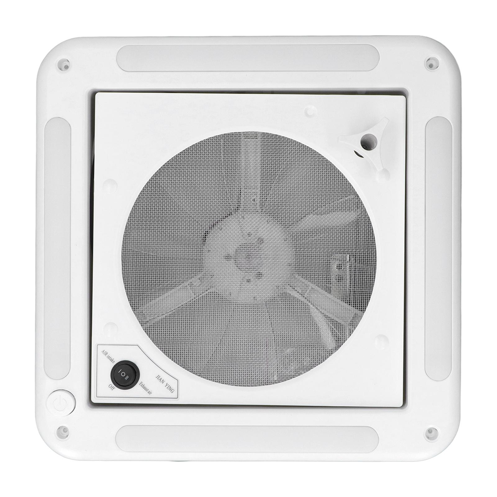 RV Roof Vent Fan 12V 3.6W Reversible Exhuast Fan Air Ventilation Ceiling Fan with Light for Boat
RV Roof Vent Fan 12V 3.6W Reversible Exhuast Fan Air Ventilation Ceiling Fan with Light for Boat