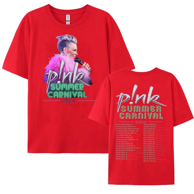 Pnk Pink Singer Summer Carnival 2024 Festival WORLD Tour Tee Shirt Womens Men Clothing Aesthetics Oversized Tshirt Streetwear S
Pnk Pink Singer Summer Carnival 2024 Festival WORLD Tour Tee Shirt Womens Men Clothing Aesthetics Oversized Tshirt Streetwear S