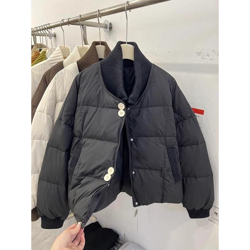 Women s Short Patchwork Stand-Up Collar Down Cotton Jacket - Plus Size, Loose Fit, Color Block Design, Winter Outerwear M (recommended 80-100 jin) чёрный
Women s Short Patchwork Stand-Up Collar Down Cotton Jacket - Plus Size, Loose Fit, Color Block Design, Winter Outerwear M (recommended 80-100 jin) чёрный
