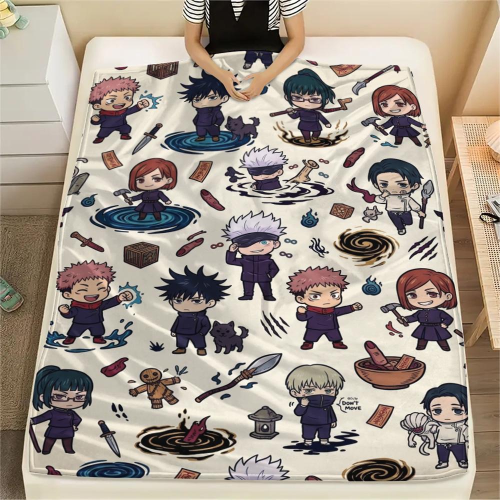 1Pc Jujutsu Kaisen Print Flannel Blanket, High quality Comfortable for All Seasons, Home Decor, Warmth and Comfort, Perfect for Christmas Gifts 80cm x 120cm
1Pc Jujutsu Kaisen Print Flannel Blanket, High quality Comfortable for All Seasons, Home Decor, Warmth and Comfort, Perfect for Christmas Gifts 80cm x 120cm