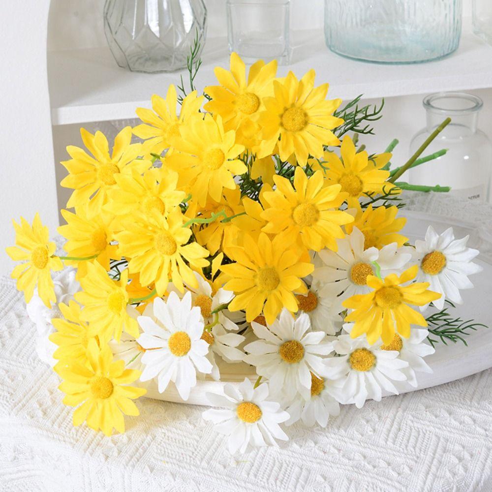 Plastic Silk Daisy Flowers 5 Heads Fake Plants Fake Chrysanthemum Wedding Birthday Decor
Plastic Silk Daisy Flowers 5 Heads Fake Plants Fake Chrysanthemum Wedding Birthday Decor