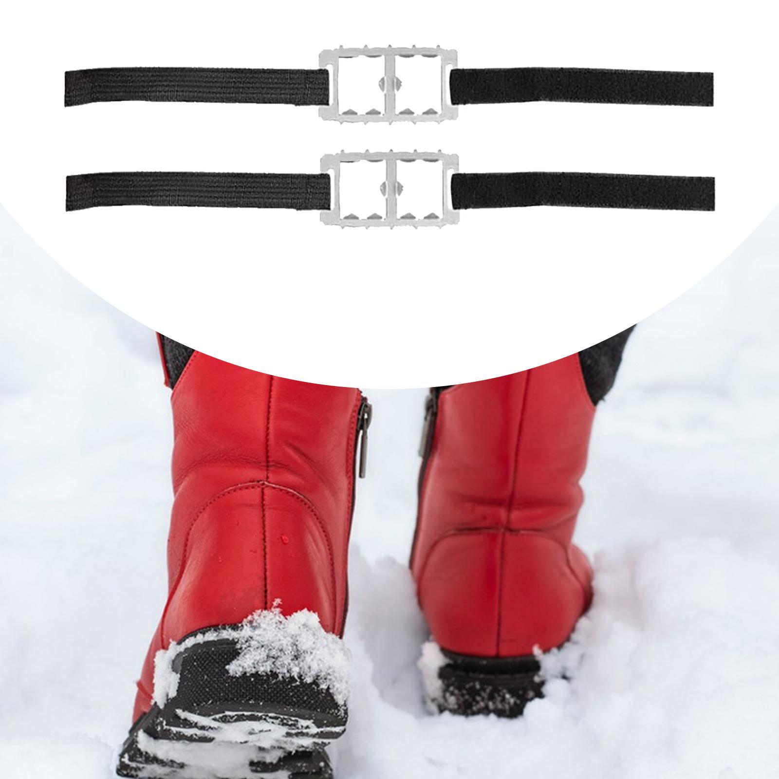 2x Snow Grips Wear Resistant Footwear Anti Slip Portable Crampons Ice Cleats for Winter Hiking Ice Fishing Winter Snow Boots 10 Tooth
2x Snow Grips Wear Resistant Footwear Anti Slip Portable Crampons Ice Cleats for Winter Hiking Ice Fishing Winter Snow Boots 10 Tooth