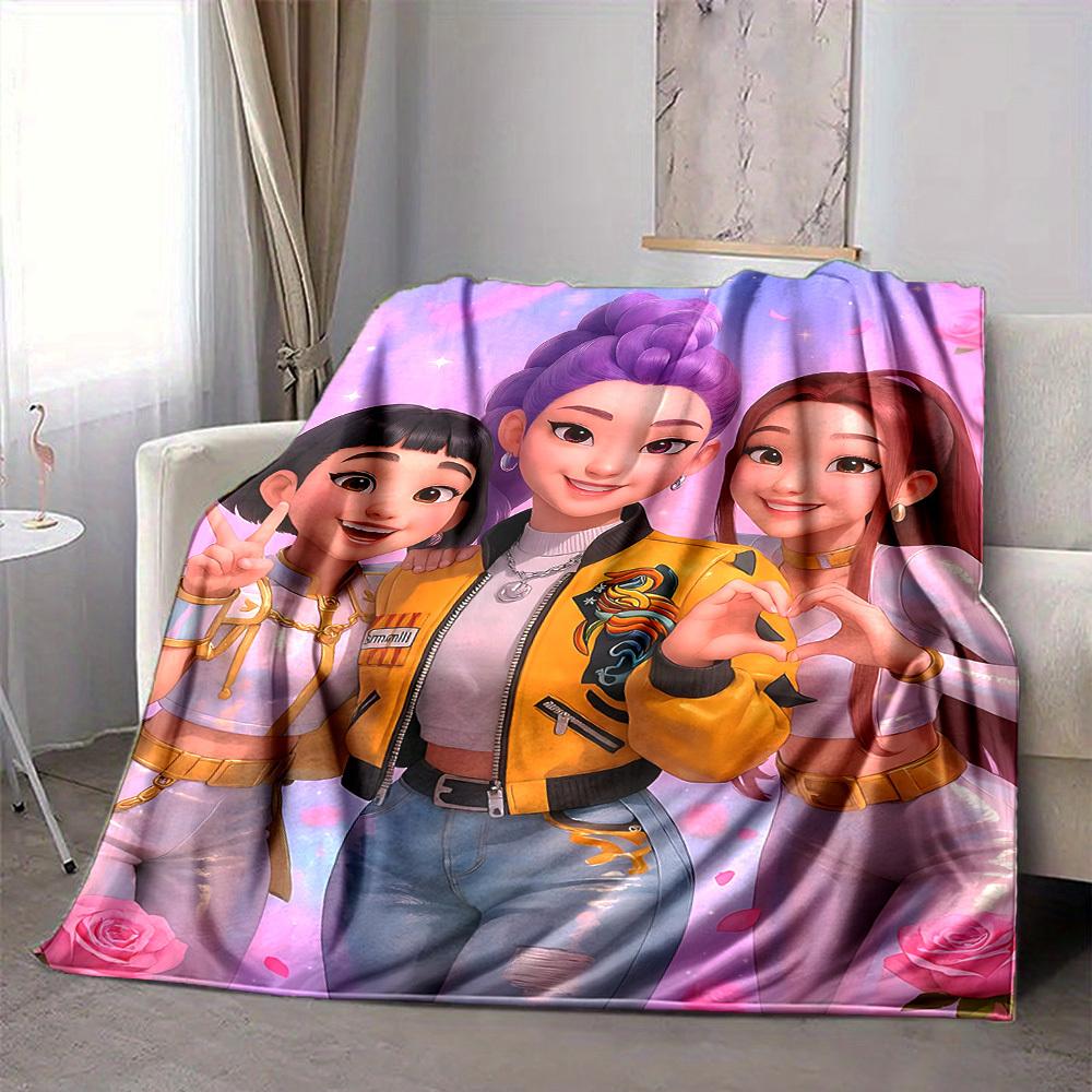 1pc KPop Demon Hunters Soft & Warm Flannel Blanket, Multi-Purpose Throw Blanket for Couch, Sofa, Office, Bed, Camping, Travel 80x120cm
1pc KPop Demon Hunters Soft & Warm Flannel Blanket, Multi-Purpose Throw Blanket for Couch, Sofa, Office, Bed, Camping, Travel 80x120cm