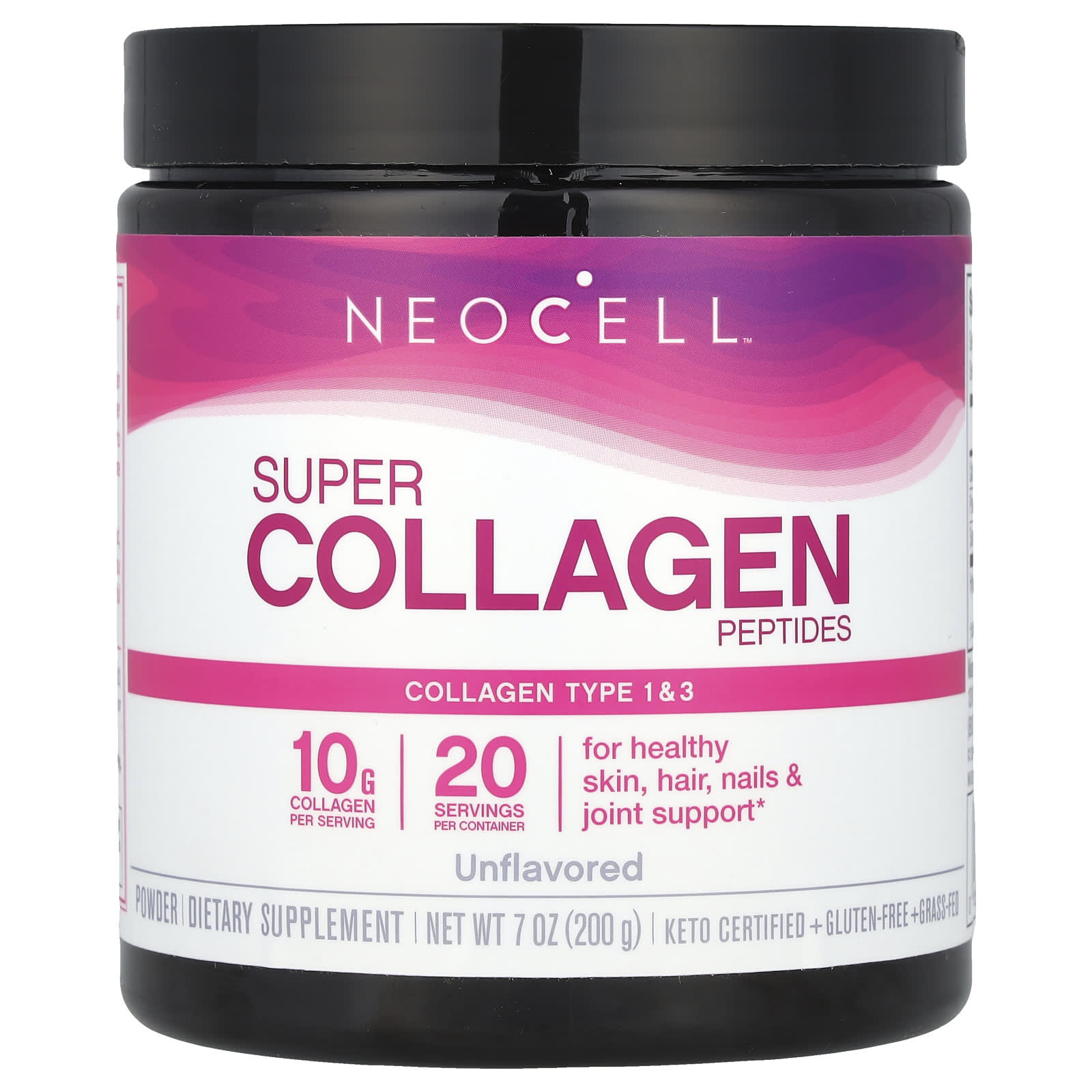 NeoCell, Super Collagen Peptides, Unflavored, 7 oz (200 g)
NeoCell, Super Collagen Peptides, Unflavored, 7 oz (200 g)