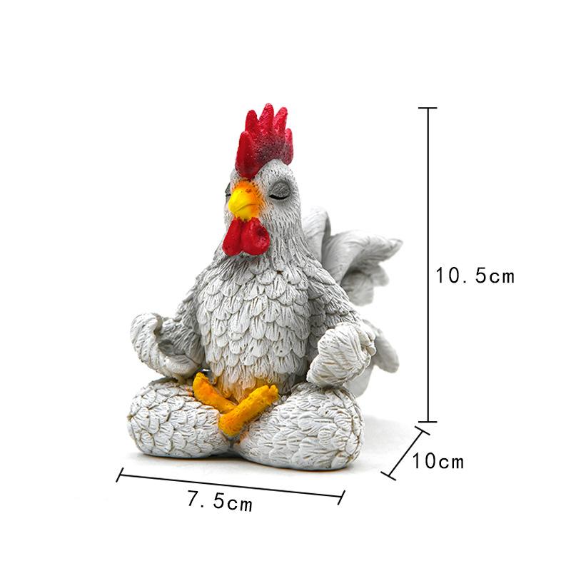 1pc Meditation Yoga Rooster Decoration Desktop Resin Handicraft Rooster Ornament Home Accessories
1pc Meditation Yoga Rooster Decoration Desktop Resin Handicraft Rooster Ornament Home Accessories