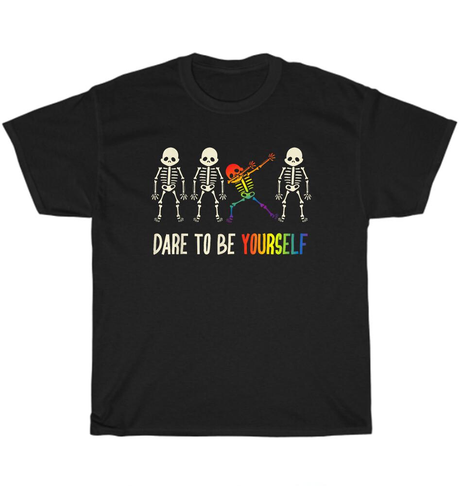 Skeleton Skull Dare To Be Yourself LGBT LGBTQ Pride Month T-Shirt Unisex Gift 5XL різнокольоровий
Skeleton Skull Dare To Be Yourself LGBT LGBTQ Pride Month T-Shirt Unisex Gift 5XL різнокольоровий