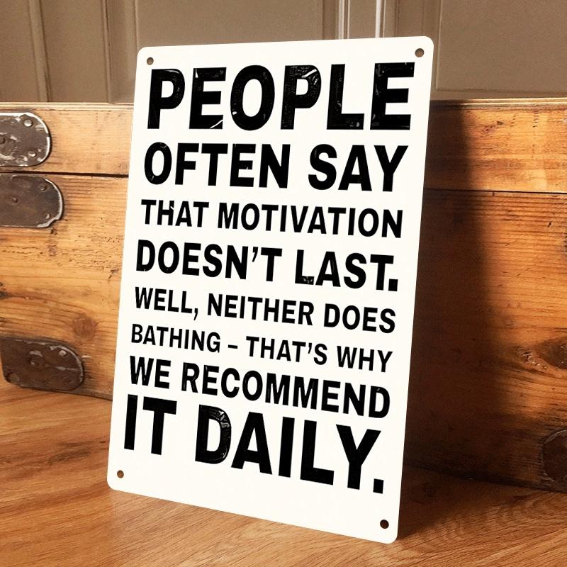 1 piece of inspirational metal wall hanging plaque for home, office, gym, wall decoration, daily motivational quotes, slogans, c (as the picture,20x30cm)
1 piece of inspirational metal wall hanging plaque for home, office, gym, wall decoration, daily motivational quotes, slogans, c (as the picture,20x30cm)