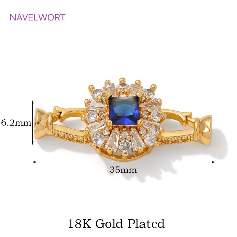 Luxury 18K Gold Plated Connectors Clasps,With Zircon Locks Clasps,Fasteners For Bracelet,DIY Necklaces Jewelry Making Findings 1 piece
Luxury 18K Gold Plated Connectors Clasps,With Zircon Locks Clasps,Fasteners For Bracelet,DIY Necklaces Jewelry Making Findings 1 piece