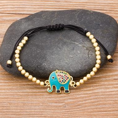 Nidin New Design Red/Blue/Black Colors Elephant Bracelet Copper Zircon Bead Bangles Handmade Adjustable Jewelry Party Gifts синій
Nidin New Design Red/Blue/Black Colors Elephant Bracelet Copper Zircon Bead Bangles Handmade Adjustable Jewelry Party Gifts синій