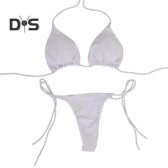 2 шт./комплект, женский купальник-бикини с треугольными чашечками, бретельками через шею, с подкладками для груди, купальник-стринги со шнуровкой, сексуальный пляжный костюм для отдыха на пляже и у бассейна XL белый
2 шт./комплект, женский купальник-бикини с треугольными чашечками, бретельками через шею, с подкладками для груди, купальник-стринги со шнуровкой, сексуальный пляжный костюм для отдыха на пляже и у бассейна XL белый