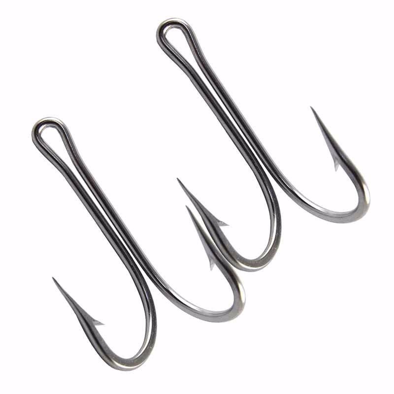 10pcs 7982 Stainless Steel Double Fishing Hooks Sea Fishing Accessories Big Sharp Double Bait Fishhooks Size 6/0 7/0 8/0 10/0
10pcs 7982 Stainless Steel Double Fishing Hooks Sea Fishing Accessories Big Sharp Double Bait Fishhooks Size 6/0 7/0 8/0 10/0