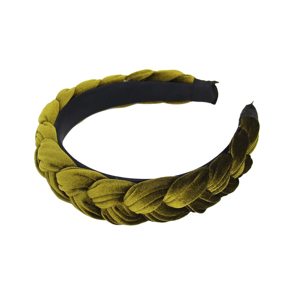 Vintage fabric three-strand suede woven headband black broken hair DIY wash face high skull top headband female оливковый
Vintage fabric three-strand suede woven headband black broken hair DIY wash face high skull top headband female оливковый