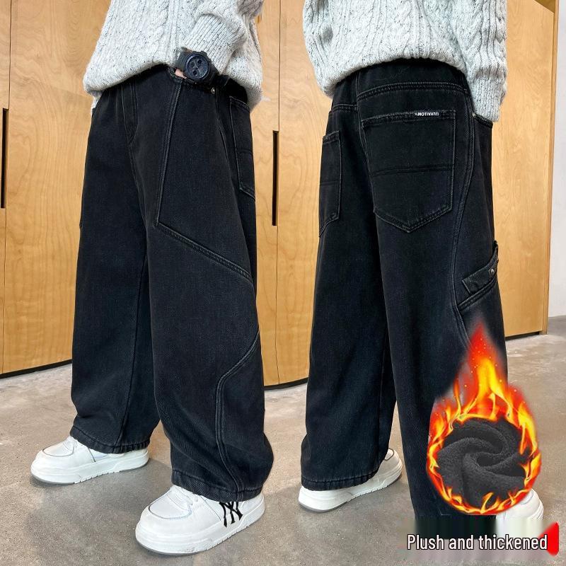 Мужские джинсы свободного кроя прямого силуэта 2025: Модный кампусный стиль, средняя школа, плюс бархат 170cm
Мужские джинсы свободного кроя прямого силуэта 2025: Модный кампусный стиль, средняя школа, плюс бархат 170cm