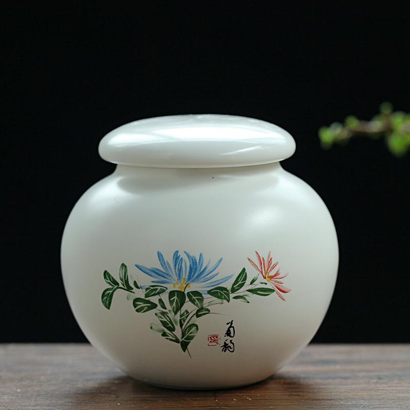 Portable Ceramic Tea Jar Coffee Storage Sealed Jar Puer Tea Container Travel Teaware Accessories Moisture-proof Storage Tea Box
Portable Ceramic Tea Jar Coffee Storage Sealed Jar Puer Tea Container Travel Teaware Accessories Moisture-proof Storage Tea Box