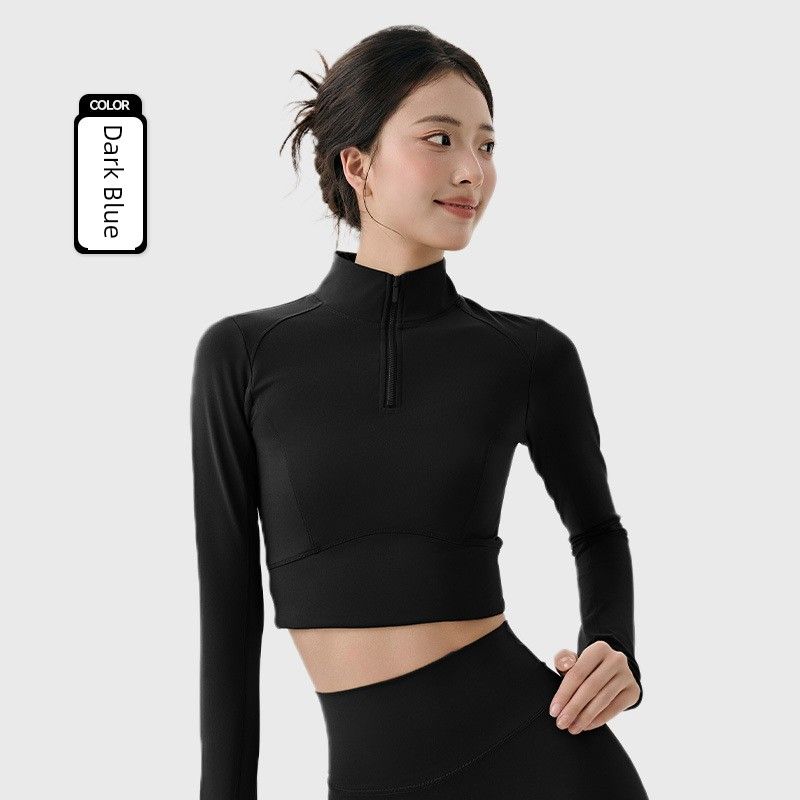 Warm Fleece Lock Temperature Sports Outwear Women s Autumn and Winter Thickening Stand-up Collar Slim Fit Waist-Controlled Long Sleeves Yoga Clothes Dark Blue 8/L
Warm Fleece Lock Temperature Sports Outwear Women s Autumn and Winter Thickening Stand-up Collar Slim Fit Waist-Controlled Long Sleeves Yoga Clothes Dark Blue 8/L